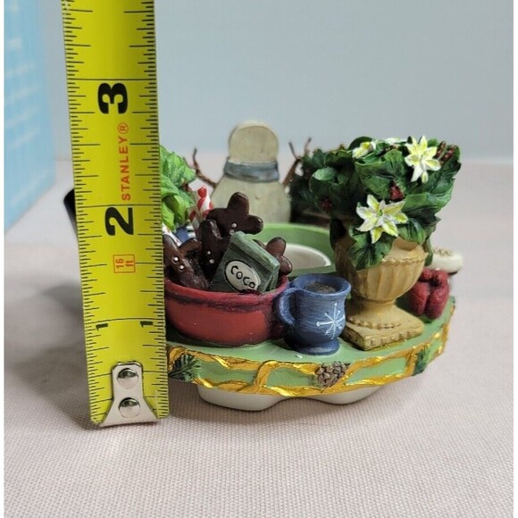 Candle Capper Old Virginia Candle Company POINSETTIA Candle Topper Christmas B59 - Picture 9 of 10